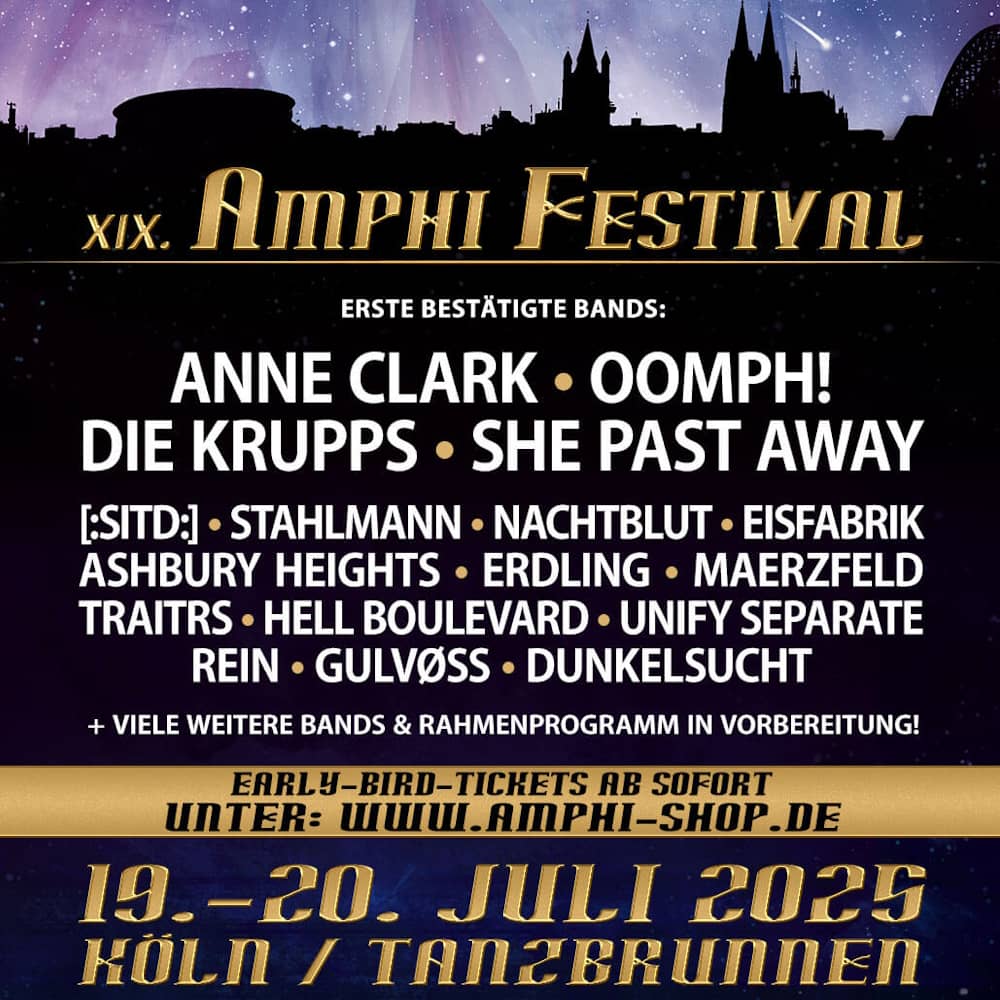 XIX Amphi Festival (19.07.2025 - 20.07.2025, Tanzbrunnen Köln, Cologne, Germany)