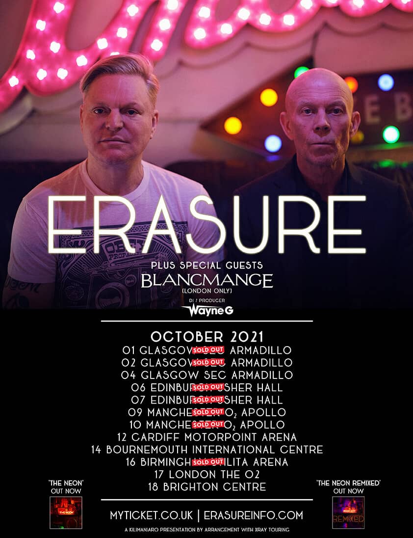 ERASURE - THE NEON UK TOUR 2021