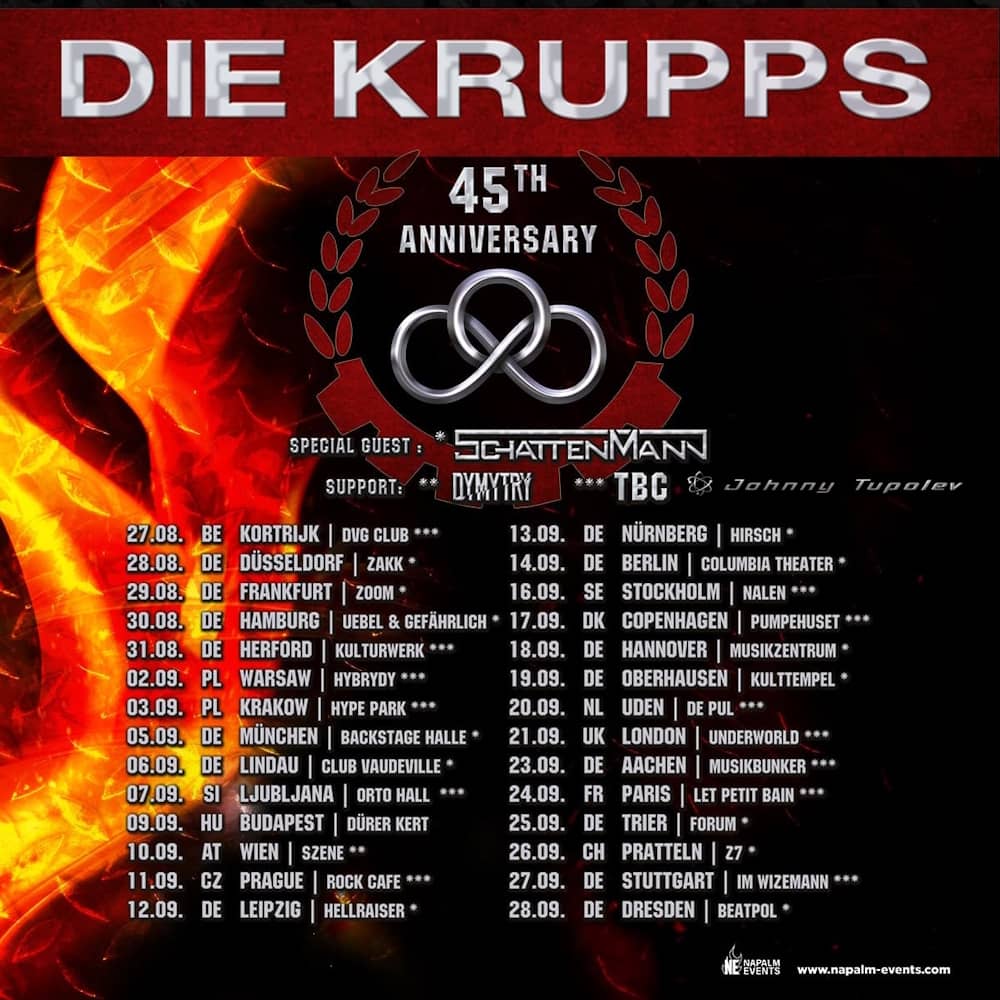 DIE KRUPPS - 45TH ANNIVERSARY TOUR 2025